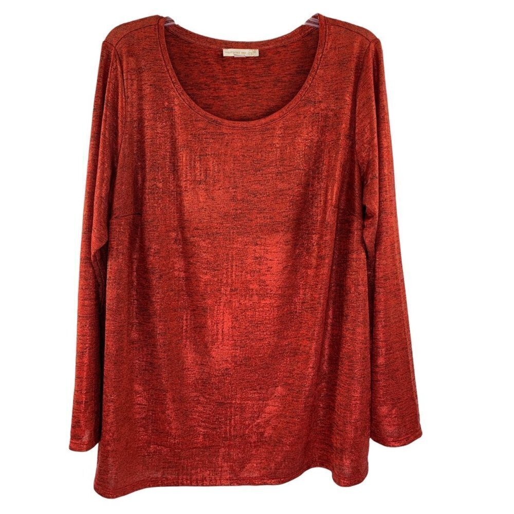 Westport Women's Shiny Red Blouse